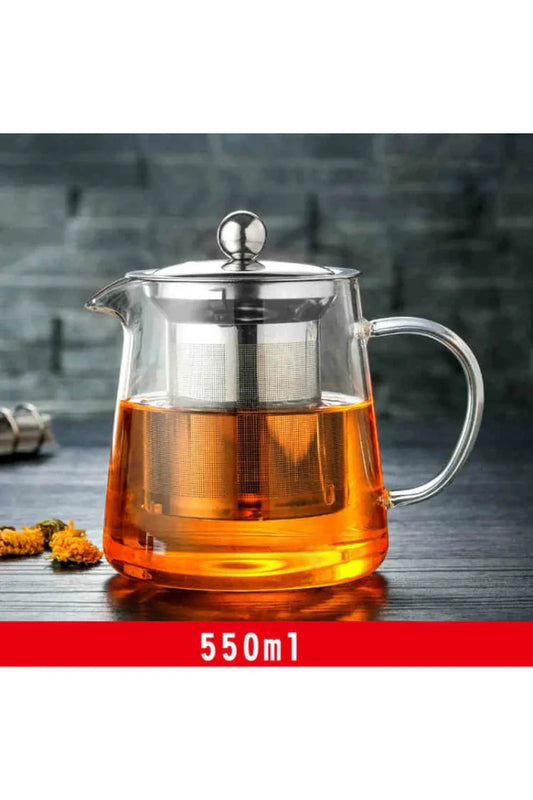 Norvo | Teapot i glass med infuser i rustfritt stål
