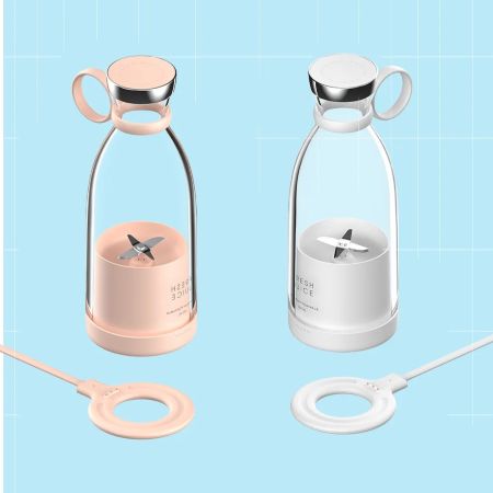 Norvo | Bærbar Elektrisk Trådløs Juicer Blender – 350ML Reisevennlig Smoothie Maker