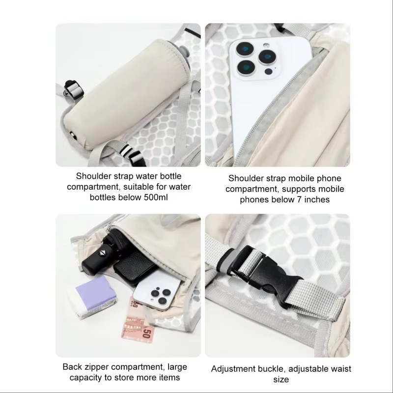 Norvo | Løpe Hydratiseringsvest med Reflekterende Striper og Pustende Meshdesign