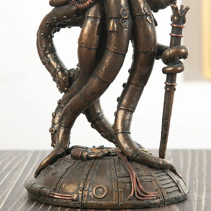 Norvo | Steampunk Blekkulf Mekanisk Reisende Figurer Hjemmedekorasjoner