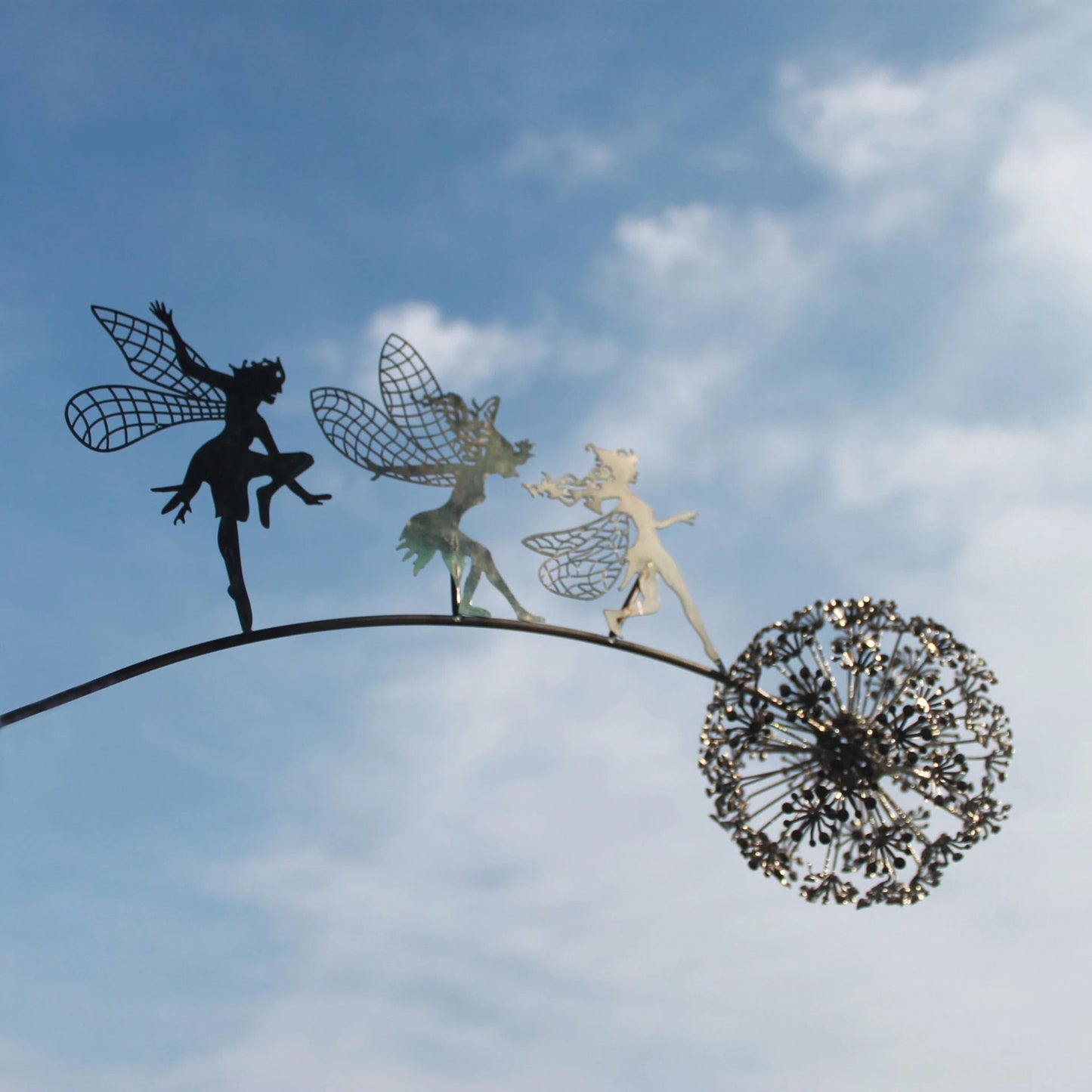 Norvo | Fairy Garden Sculpture | Detailed Metal Decor for Outdoors