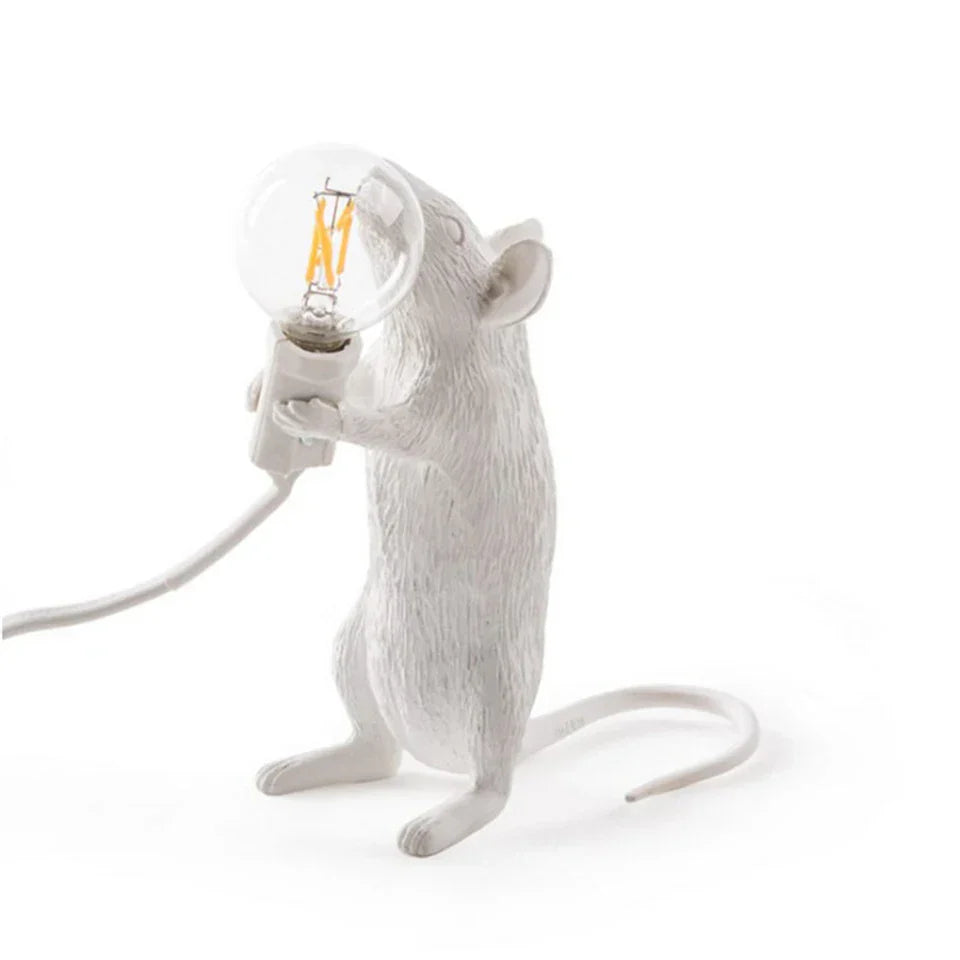 Norvo | Moderne LED Dyre Bordlamper: Har resin, Katt, og Ekorn Nattlys