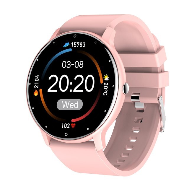 Norvo | PulseTrack Slim Smartwatch – Vanntett, Helseovervåking & Full-Touchscreen