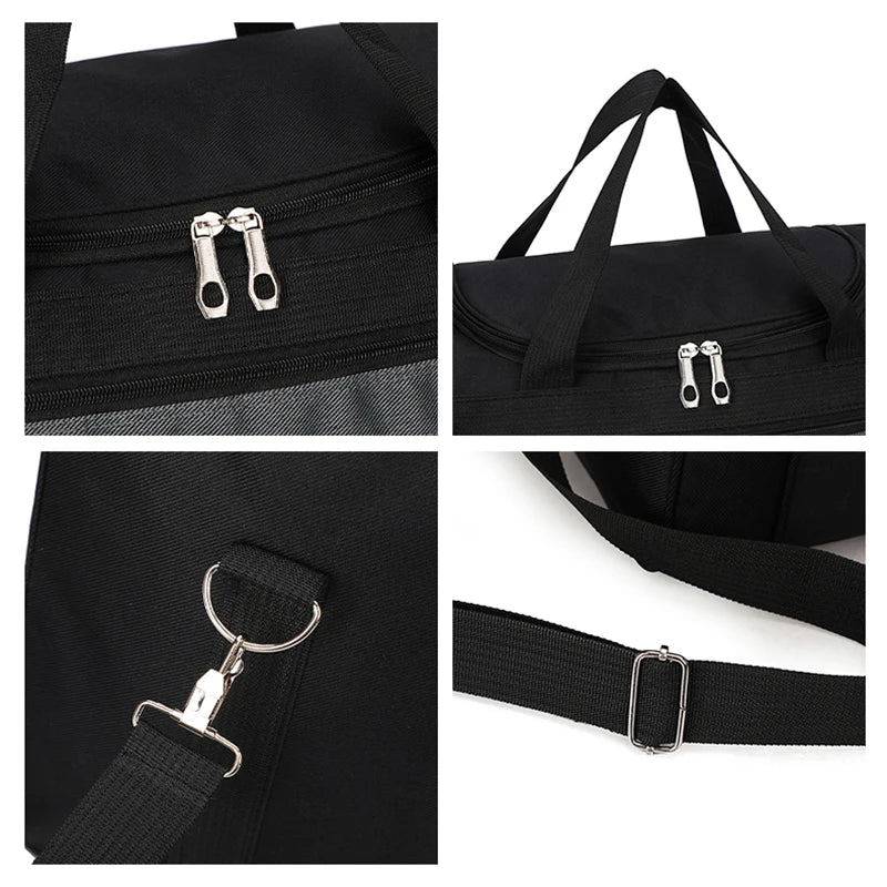 Norvo | Travinero Sammenleggbar Reiseveske Menn | Stor Kapasitet | Vanntett Skulderveske for Forretningsreiser & Korte Turer | Sport & Fritidsveske