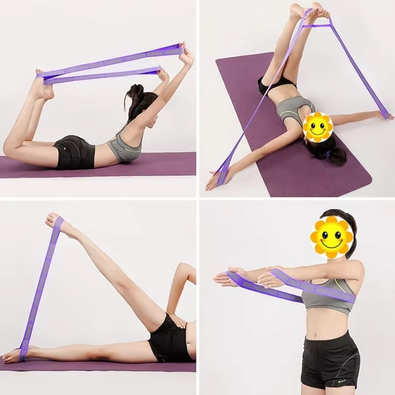 Norvo | Yoga Stretch Strap with Loops for Pilates and Dance