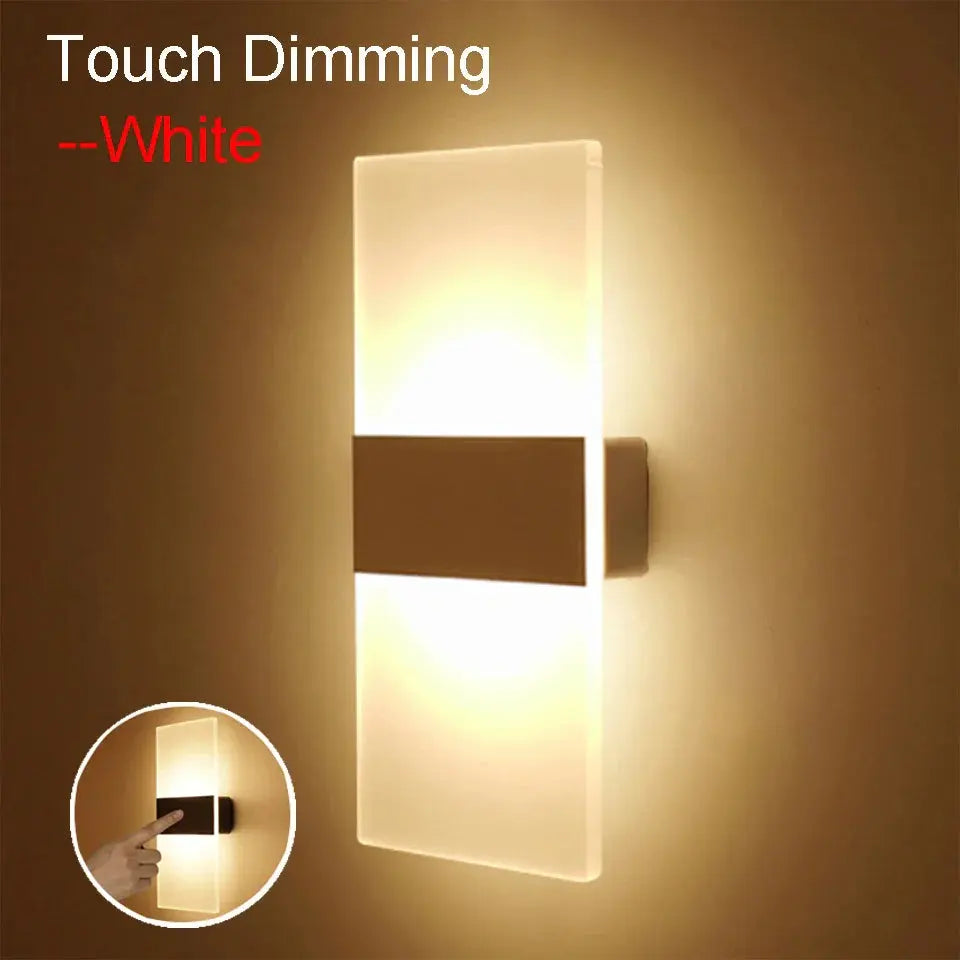 Lumière Éclatante - Berøringsløsning Vegglampe USB-oppladbar