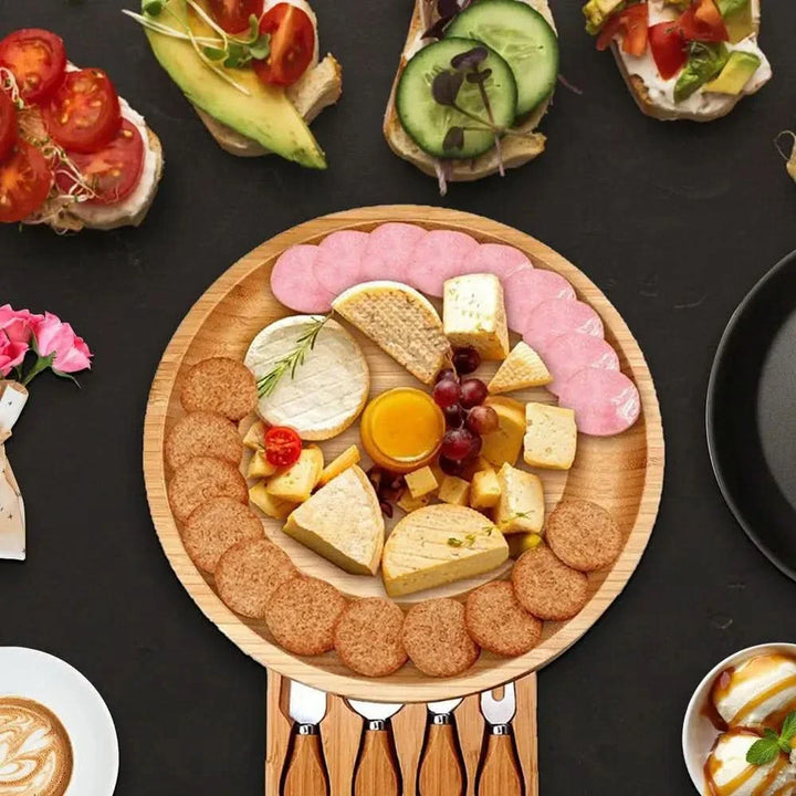 Norvo | CheeseMate – Rund Bambus Ostebrett