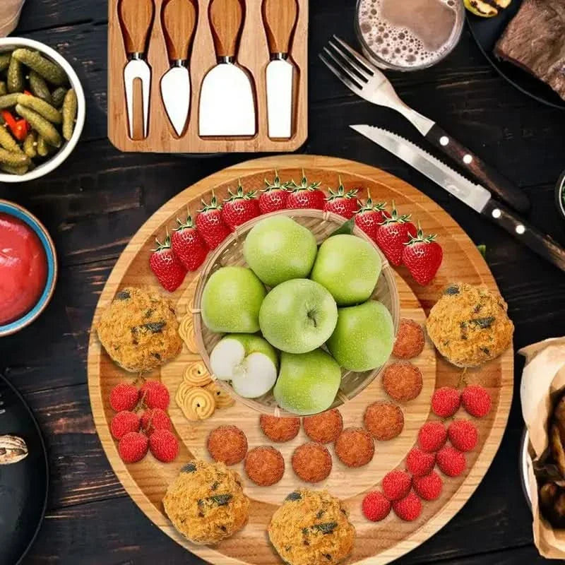 Norvo | CheeseMate – Rund Bambus Ostebrett
