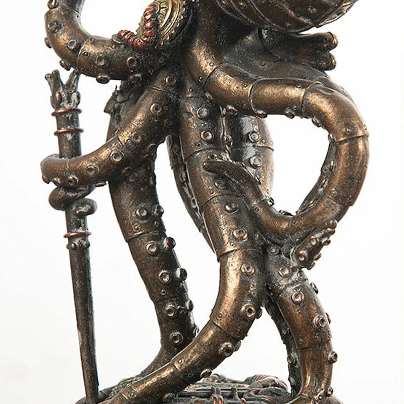 Norvo | Steampunk Blekkulf Mekanisk Reisende Figurer Hjemmedekorasjoner