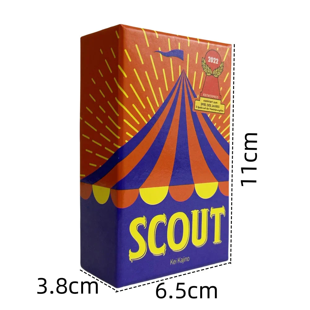 Circus Scout Kortspill for 2-5 Spillere - Morsom Pokerkortstokk for Festunderholdning