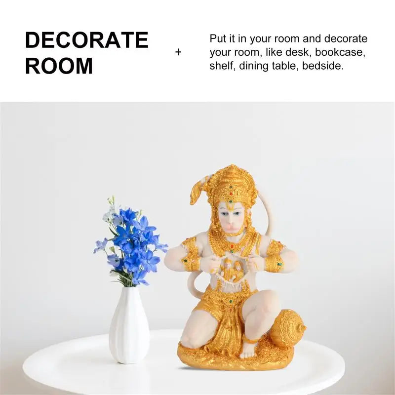 Norvo | 1 Stykke Hanuman Buddha Ape Gud Figur Southeast Asian Stil Hjem Skulptur Herre Hanuman Statue Buddha Figur Ornament