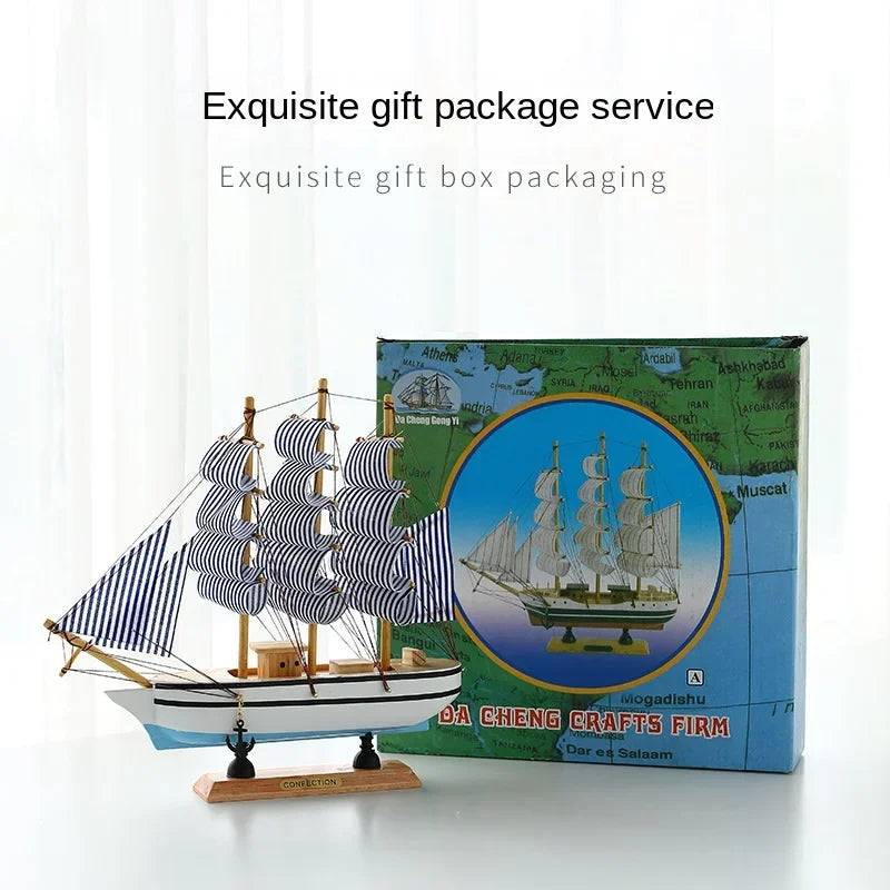 Ny Treseilende Båtmodell Kontor Stue Dekorasjon Håndverk Maritim Dekorasjon Kreativ Modell Hjem Dekorasjon Bursdagsgave