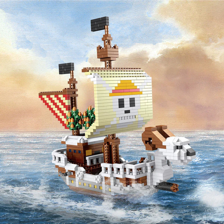 Norvo | DIY Navigasjon Skip Byggekonstruksjoner Leketøy, Piratskip Dekorasjon Utdanningsleketøy, Gaver til Gutter og Jenter