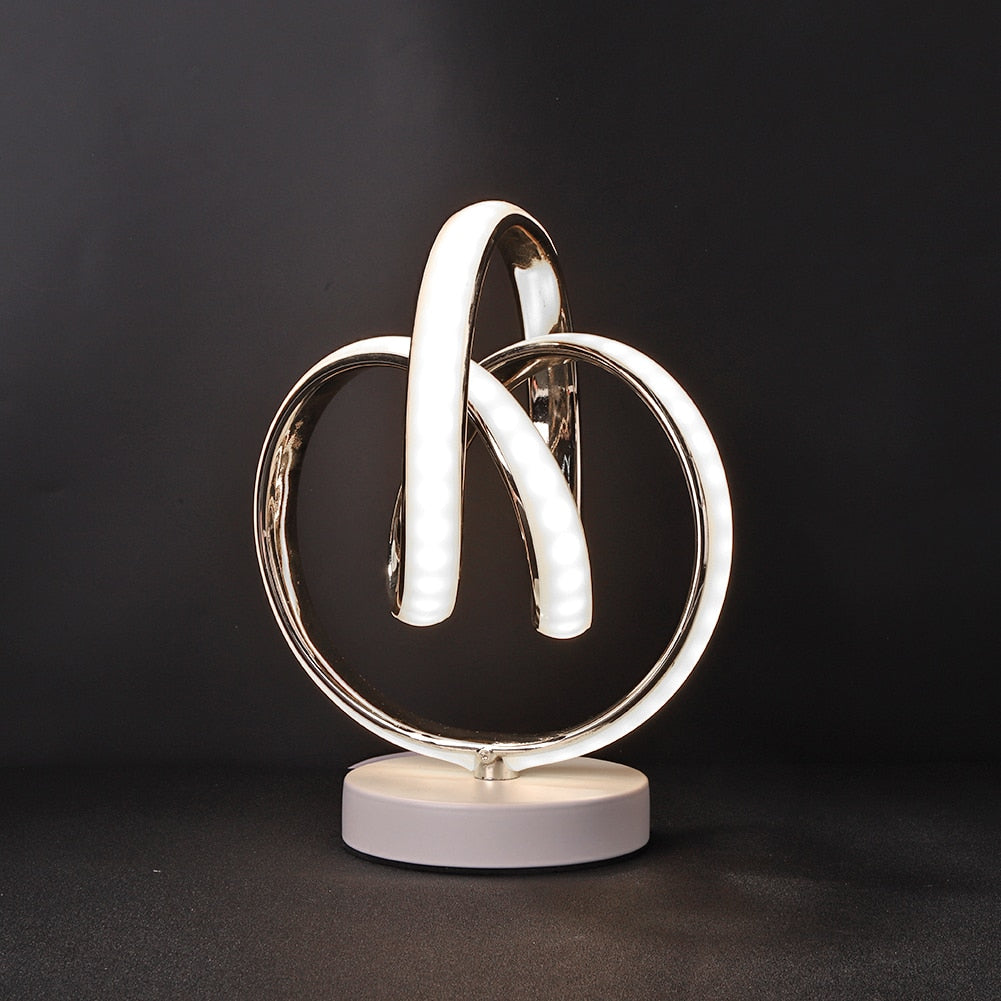 Norvo | SpiralGlow – Elegant LED Bordlampe med Koselig Varmt Lys