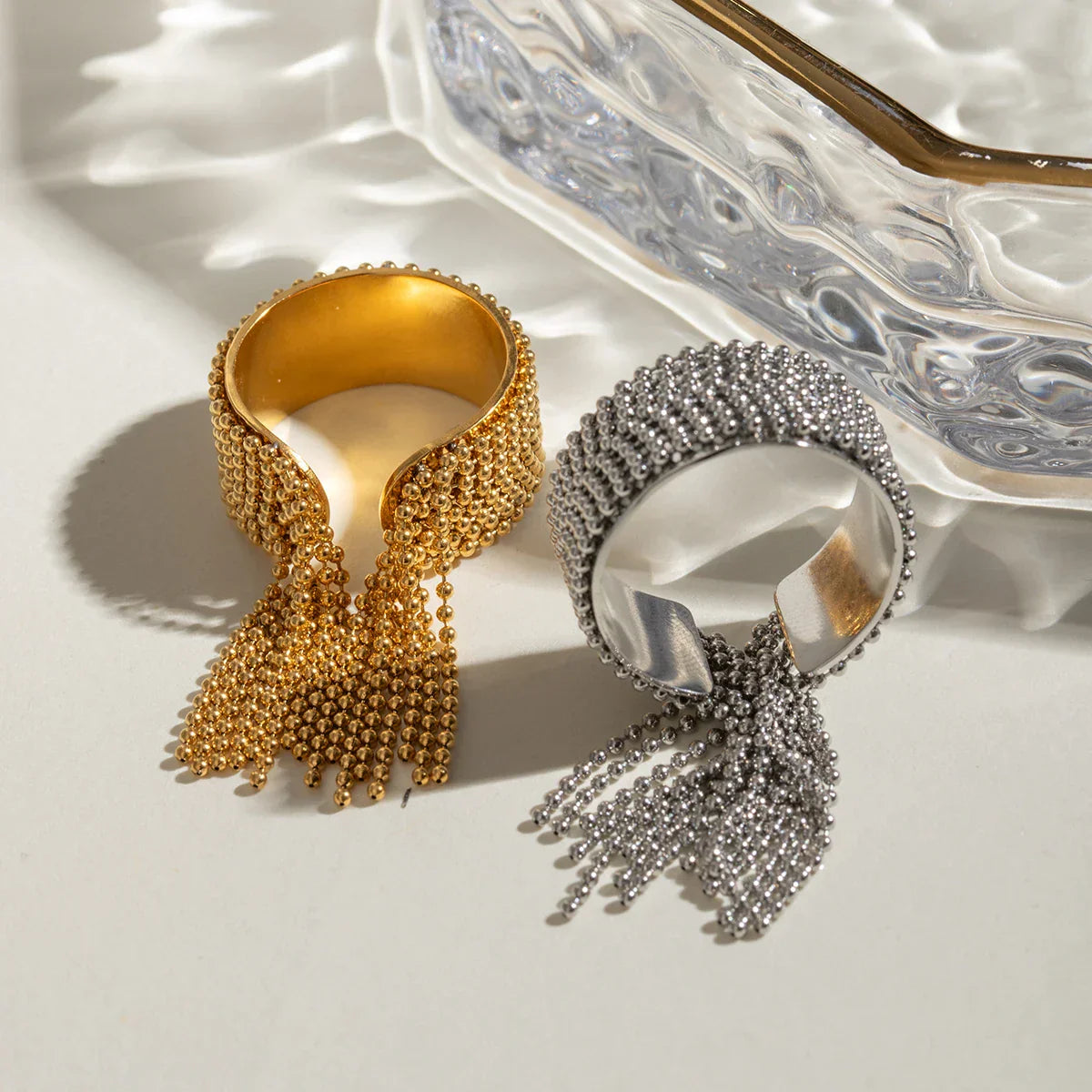 Norvo | 18K Gull Tussel Statement Justerbar Ring