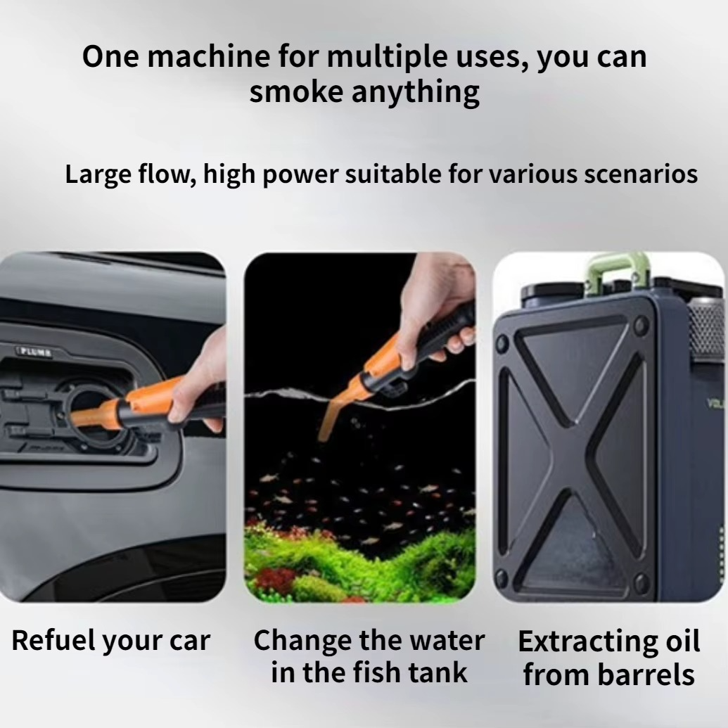 Norvo | Bærbar batteridrevet oljetransferpumpe med fleksibel slange