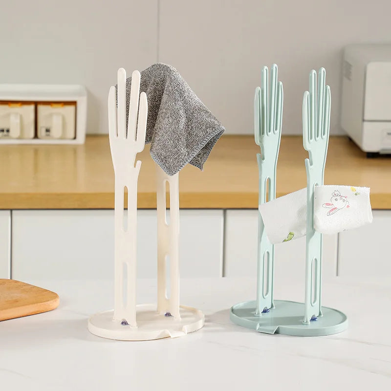 Norvo | TROCKINO Tørkestativ for kjøkkenhansker | Hanskeholder & tørkestativ | Plassbesparende & hygienisk | 34×16×13 cm