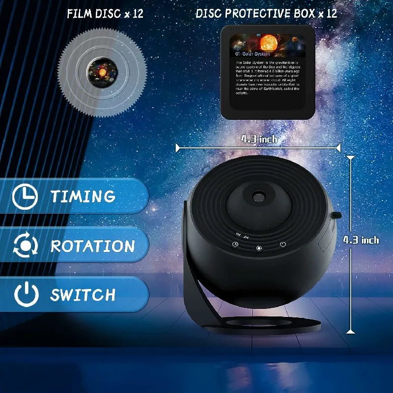 Norvo | 360° Planetarium Prosjektor | Forbedret Avslapning og Stressreduksjon