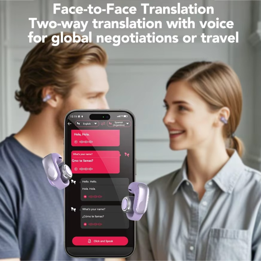 Norvo | XF28 Åpen-Øre True Wireless Oversettelseshodetelefoner med ASMR-funksjoner