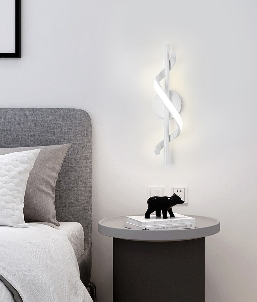Norvo | SpiralLume – Minimalistisk LED Vegglampe med en Moderne Kante