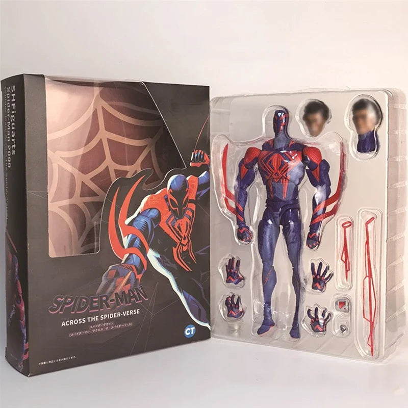 Spider-Man 2099 PVC Action Figure - Samleobjekt Miles Morales Dukke for Fans, Perfekt Gave for Barn og Samlere