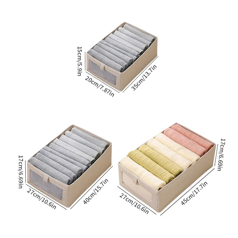 Norvo | Kjole oppbevaringsboks med vindu | Sammenleggbar & Pustende | VistaLino lin boks i M/L/XL