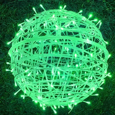 LED Rattan Ball String Lights – Dekorativ utendørs belysning for hager og fester | Norvo