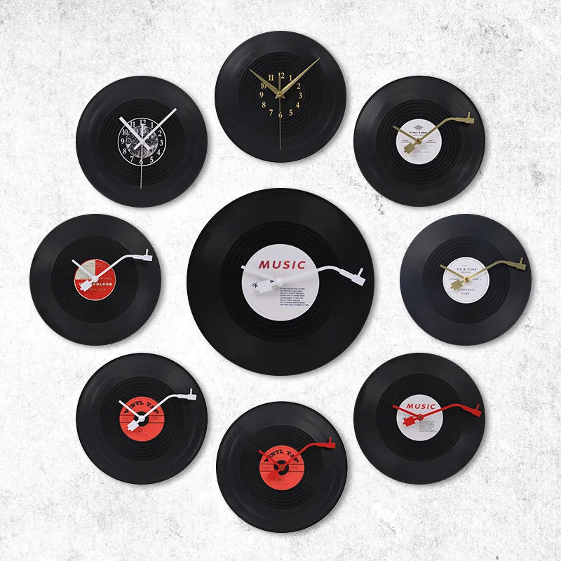 Norvo | Musikalisk Vinyl Plakatveggklokke