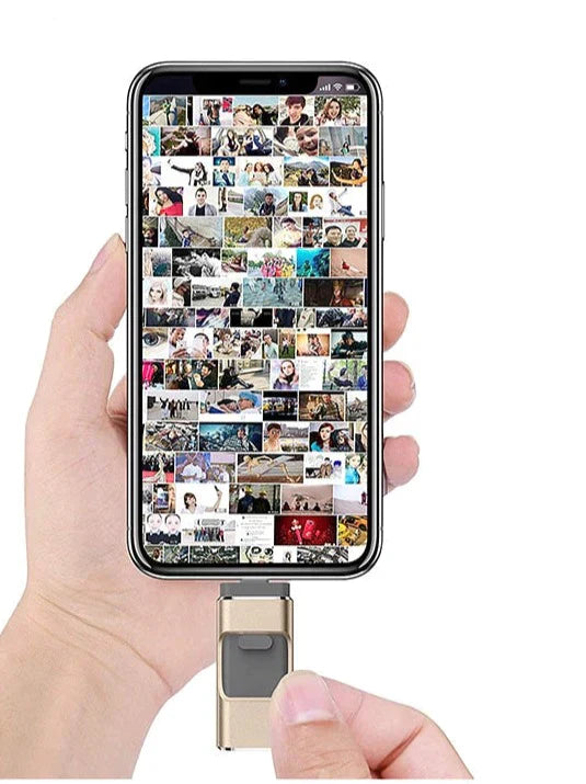 Norvo | DataFlex 4-i-1 Minnepinne – USB-lagring for telefon, nettbrett og PC