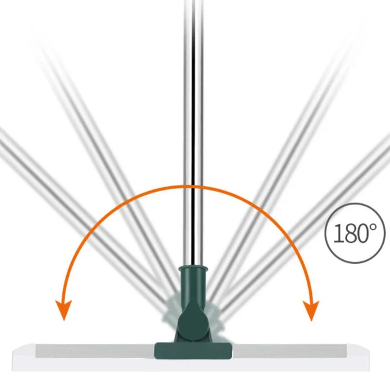 Norvo | Flexiva teleskopisk rengjøringsbørste med silikonleppe | 180° sving | For gulv, vinduer og bad