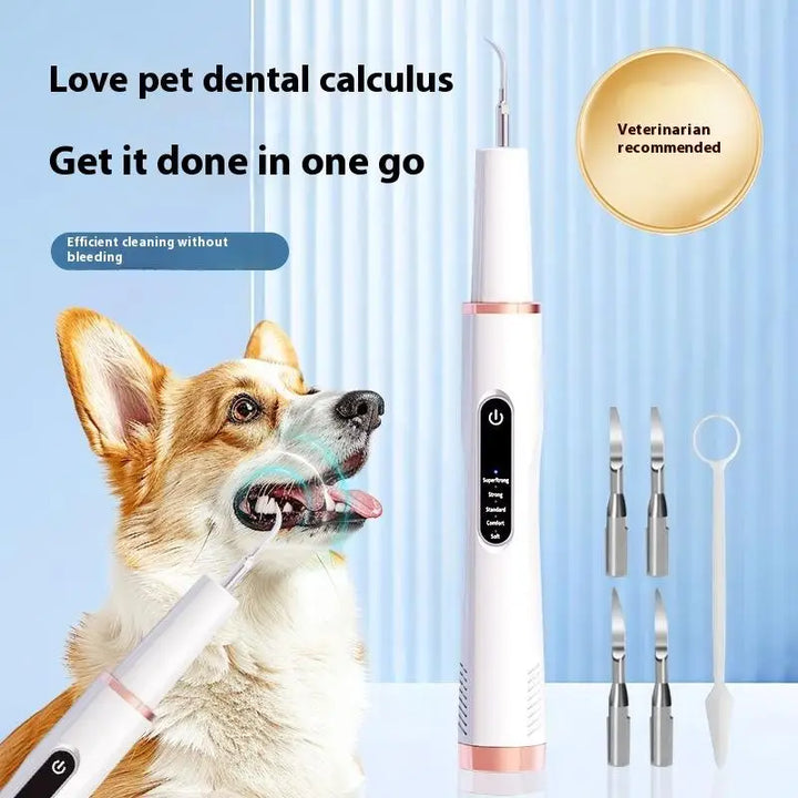 Norvo | DentoraSonic | Ultralyd tannpleieapparat for hunder og katter | 5-nivå tannsteinfjerner | USB-lading