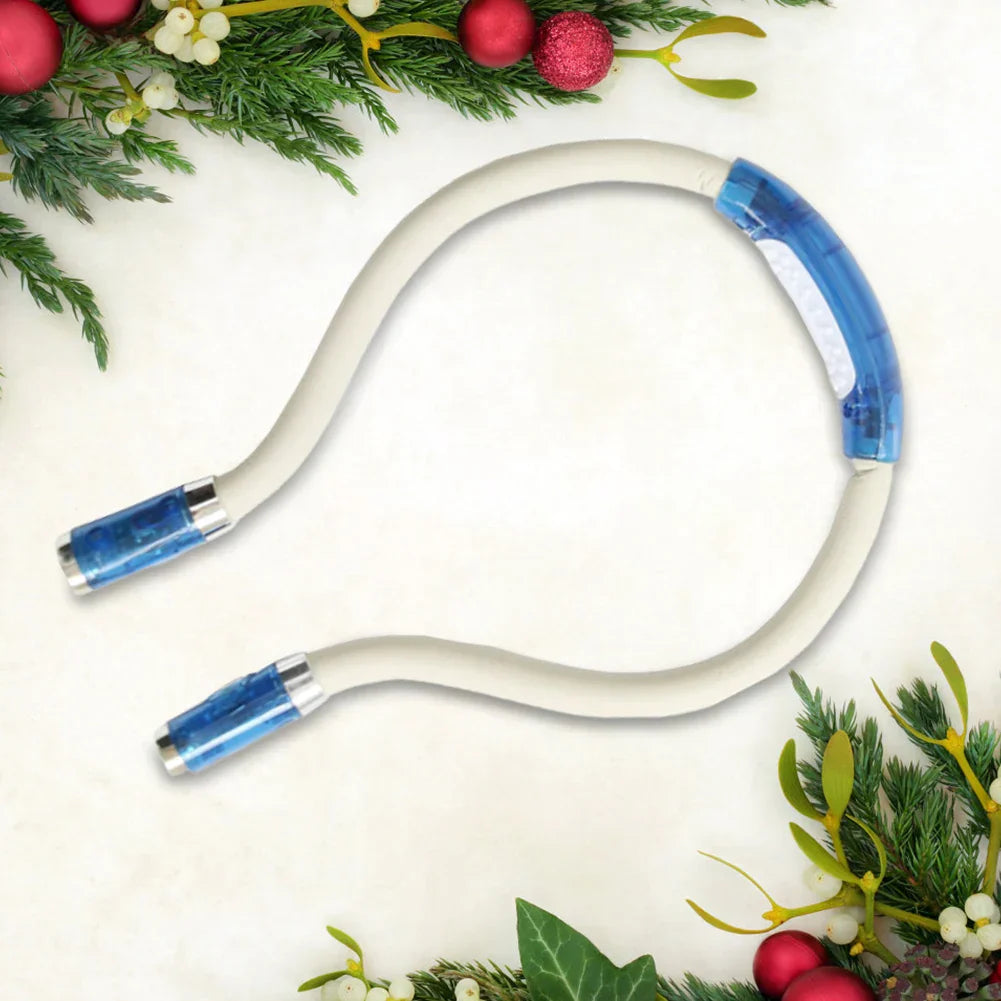 Norvo | Bærbar nakkelampe med LED for strikking, hekling og lesing – Håndfri lys