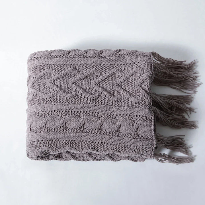 HeartCozy Blanket – Luxe Chenille Blanket with Heart Fringes Norvo