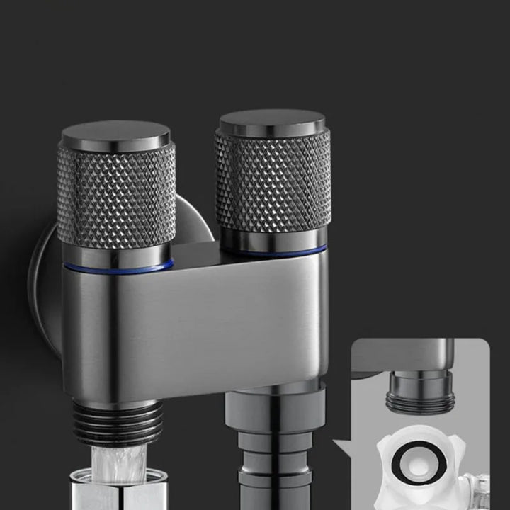 Dual Flow Pro – 2-i-1 Vegghane for toalett og vaskemaskin Norvo