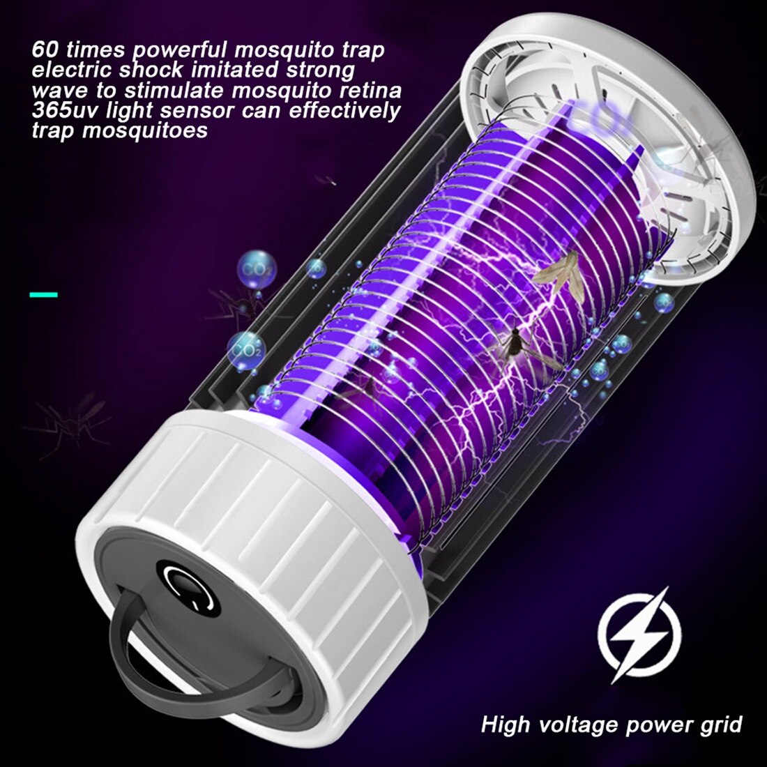 Norvo | Oppladbar Insektfelle Camping Sollys