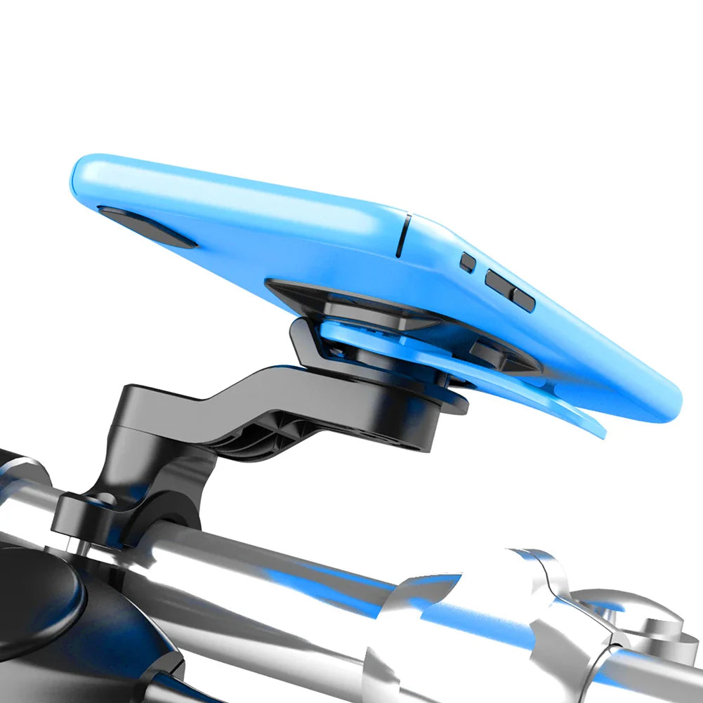 Norvo | RIDELOCK Pro Mount | Støtsikker Telefonholder for Sykkel & Motorsykkel | 360° Rotasjonsbar | For 4.7–7.2" Smarttelefoner