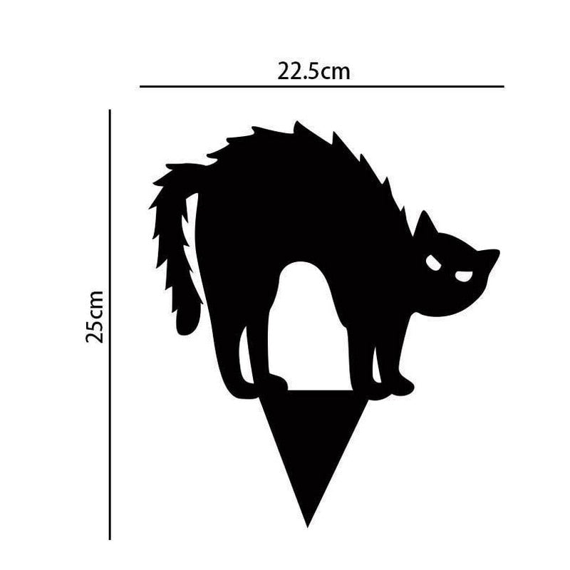 Norvo | 3Pcs Svart Katt Hage Ornamenter