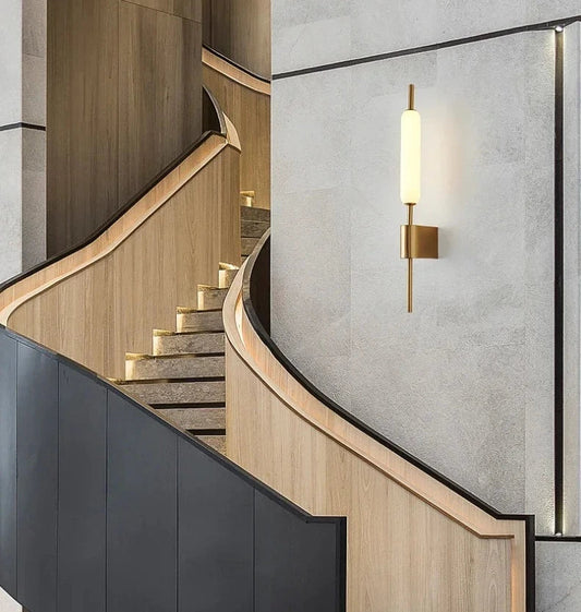 Norvo | AuraGold – Elegant Gullvegglampe for LED-belysning