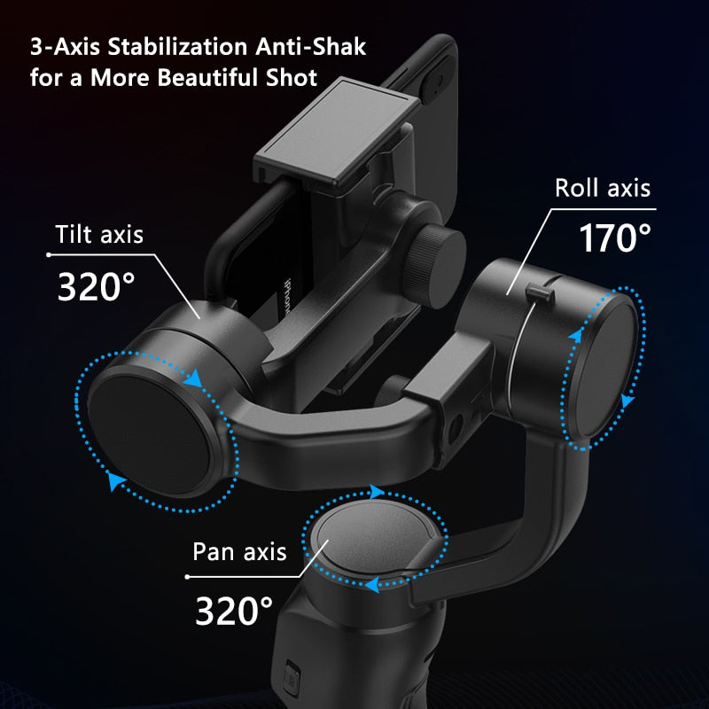 Norvo | Smart Capture Axis Gimbal Håndholdt Stabilizer
