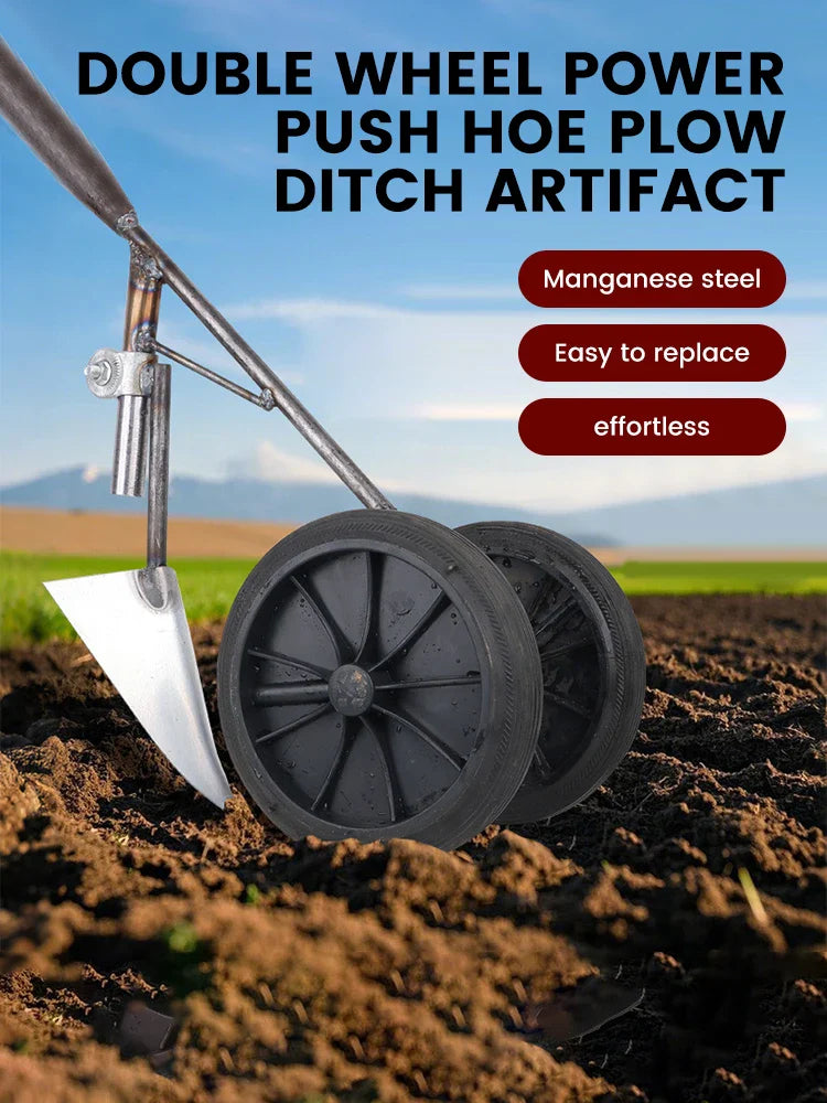 Norvo | Ugresshakke TerraRex Duo | Håndsmidd av manganstål | For ugressfjerning og jordløsning | Uten håndtak