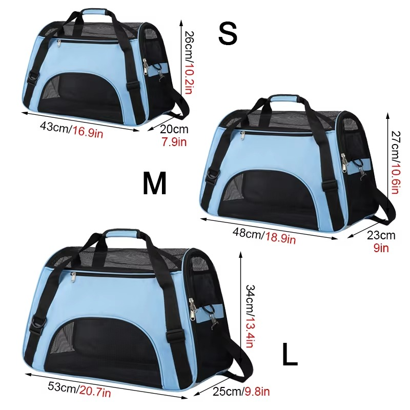 Norvo | Myk sided pet carrier with breathable mesh for small dogs and cats