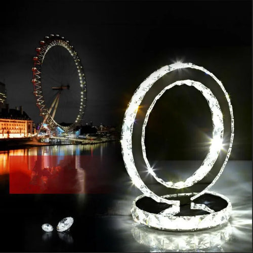 Norvo | AmbientShine | Moderne Krystall Bordlampe