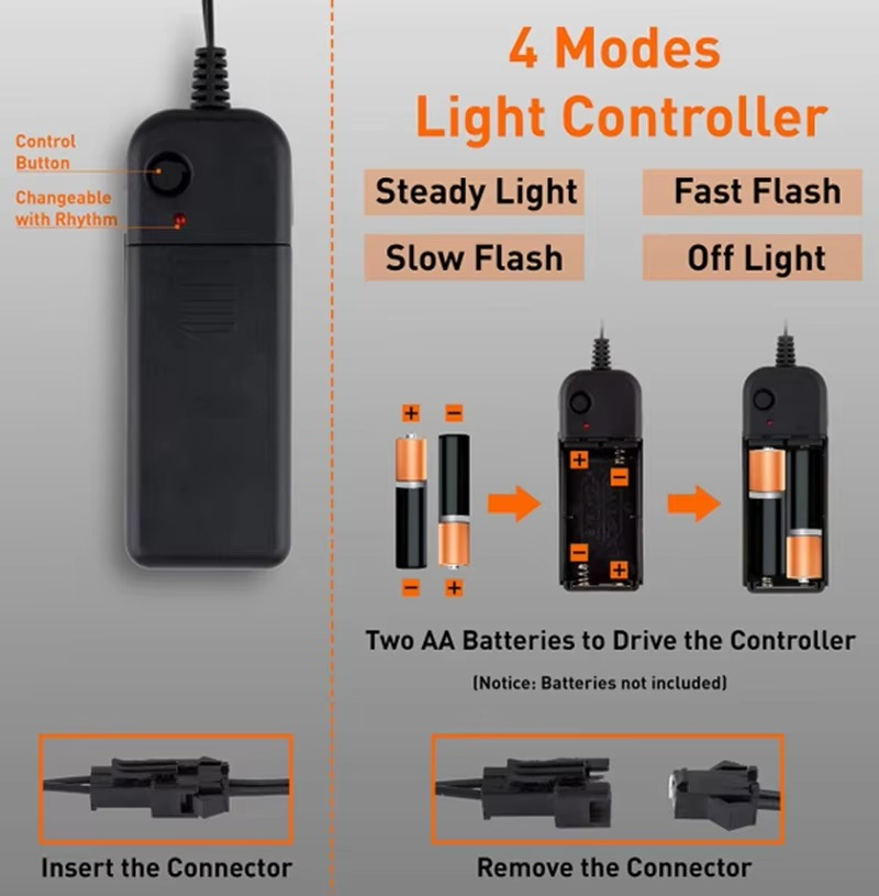 Norvo | Luminous LED Full Face Fox Maske for Halloween & Cosplay