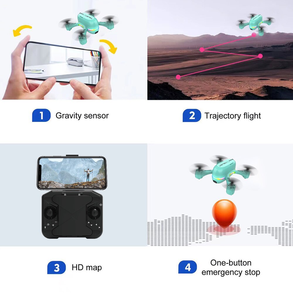 Norvo | Easy Fly Dual Camera Mini Pocket Drone