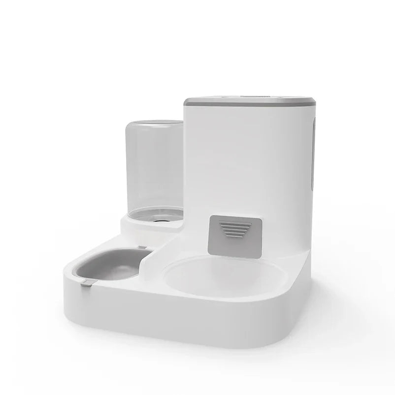 Norvo | Feedipet Mat & Vann Dispenser for Katter & Hunder | Automatisk Fylling | 2-i-1 Skålsett