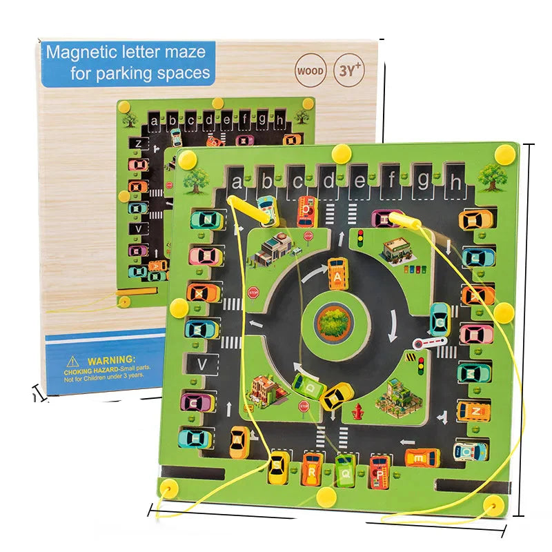 Norvo | AlphaMaze | Utdanningspuslespill moro - Magnetisk alfabetlabyrint for barn