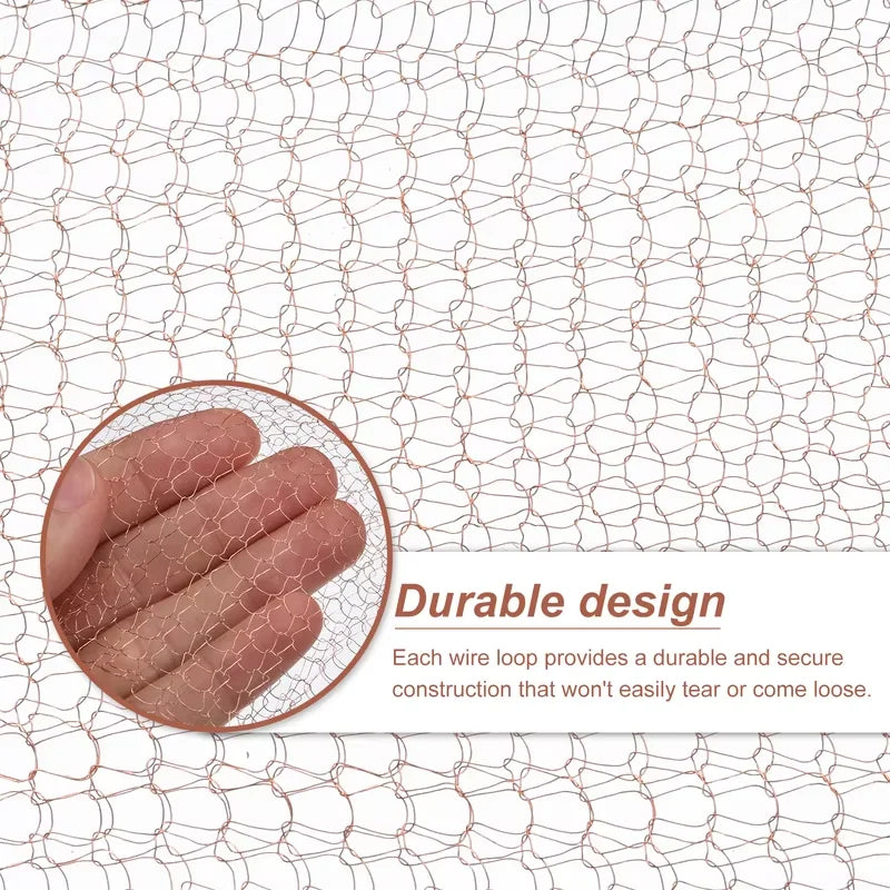 Norvo | Snailgard Kobber Sneglegjerde Nett Tape | Beskyttelse mot Snegler i Bedet & Hage | Ulike Lengder | Rusterfritt & Værbestandig