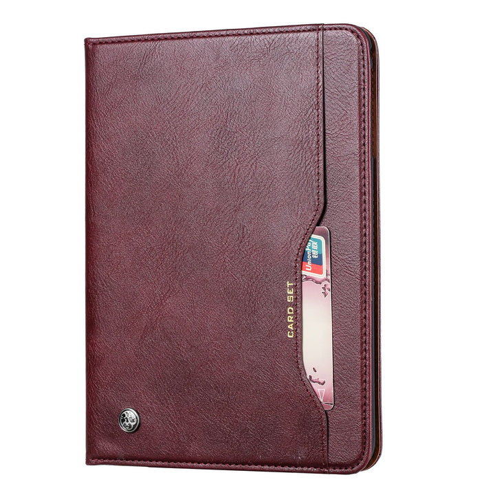 Norvo | Lær Flip Case for iPad 9.7 (2017-2018), 10.2 (7. / 8. generasjon), Air 2/3/4, Pro 9.7/10.5/11 - Vanntett, Støtsikker, Forretnings Tablet Case