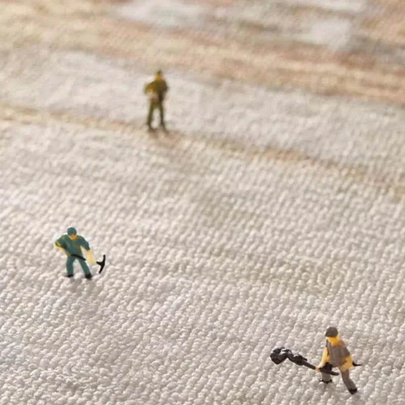 Norvo | Wabi Sabi Rundt Teppe Vanntett Rutsjfritt for Stue Soverom