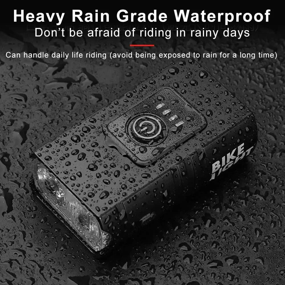 Norvo | NightRay – LED sykkellykt med USB-lading og 1500 lumen for trygge natturer